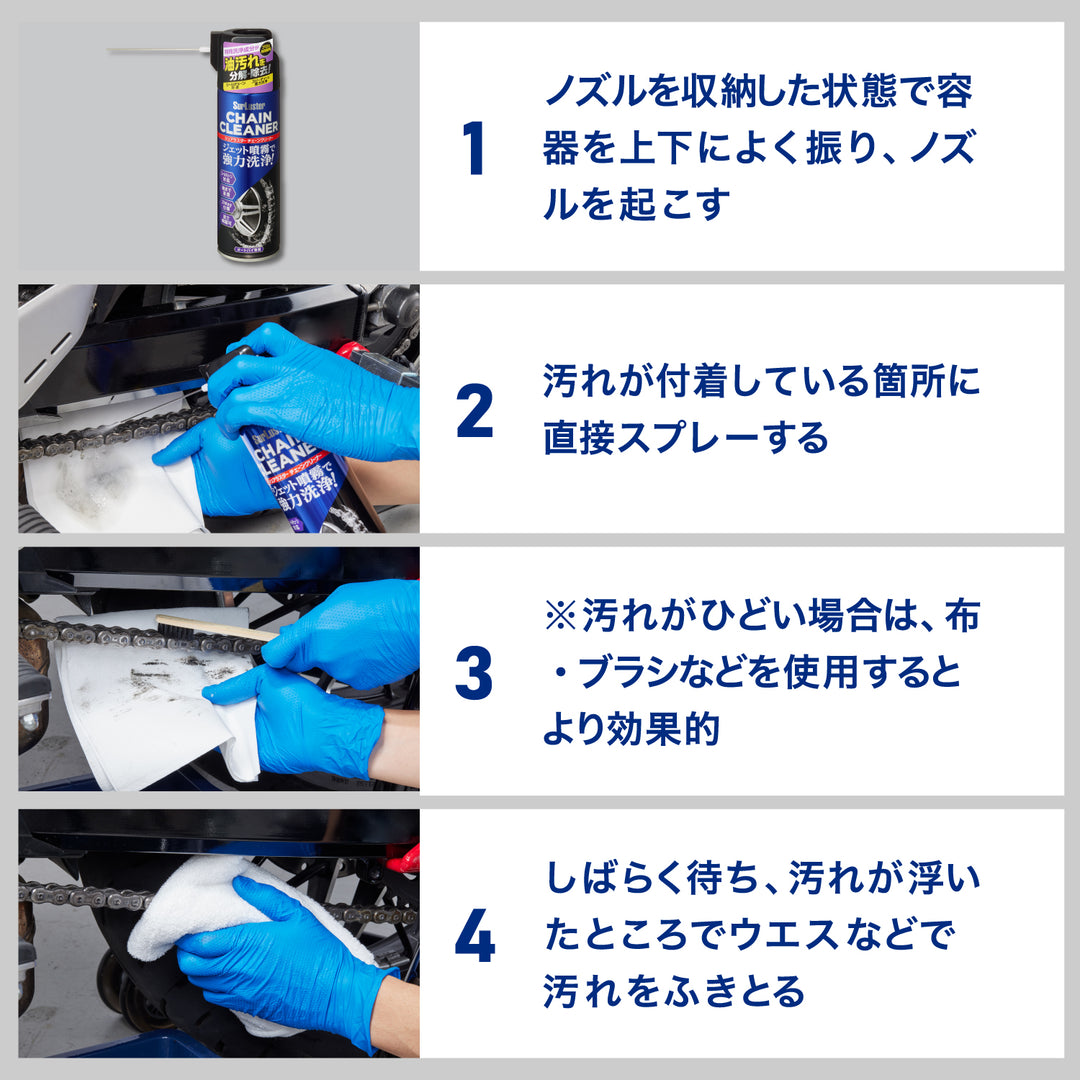 チェーンクリーナー（オートバイ用） – SurLuster公式オンライン