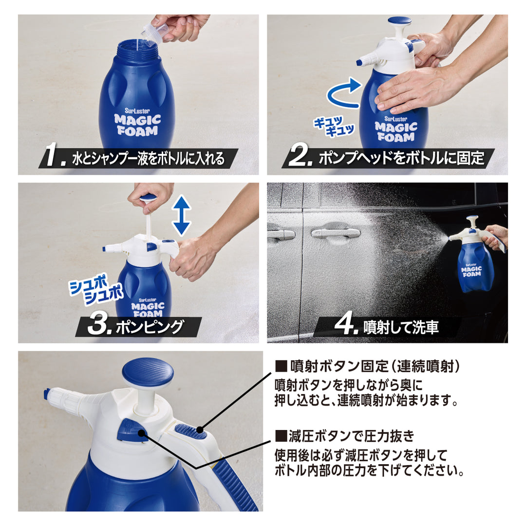マジックフォーム フォームガン［蓄圧タイプ］ – SurLuster公式
