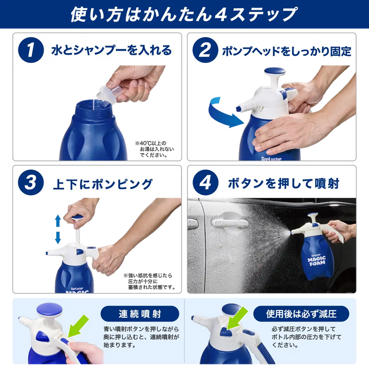 マジックフォーム フォームガン［蓄圧タイプ］ – SurLuster公式
